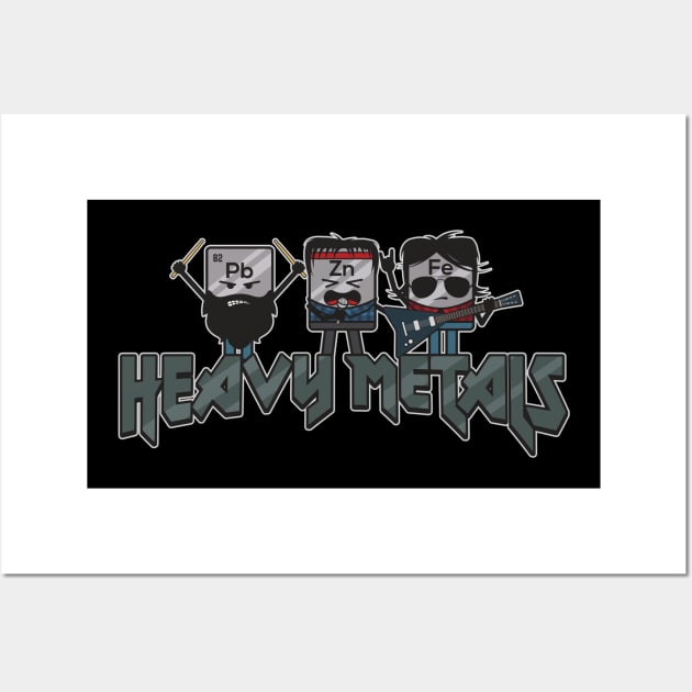 Heavy Metals Chemistry Band Wall Art by yeoys
